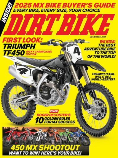 Dirt Bike December 01, 2024 Issue Cover