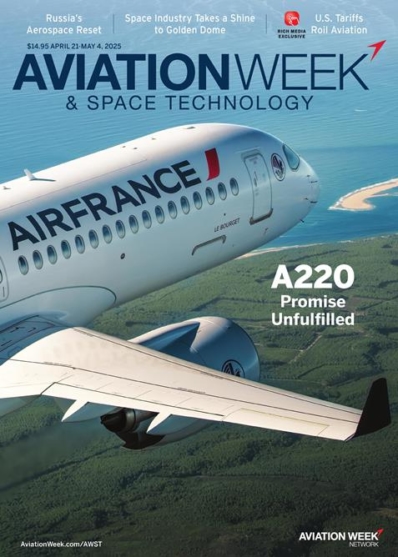 Aviation Week & Space Technology April 21, 2025 Issue Cover
