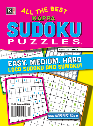 All The Best Kappa Sudoku Puzzles April 01, 2024 Issue Cover